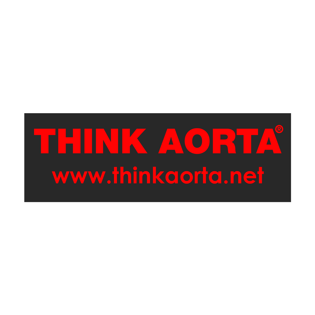 THINK AORTA® Window Cling