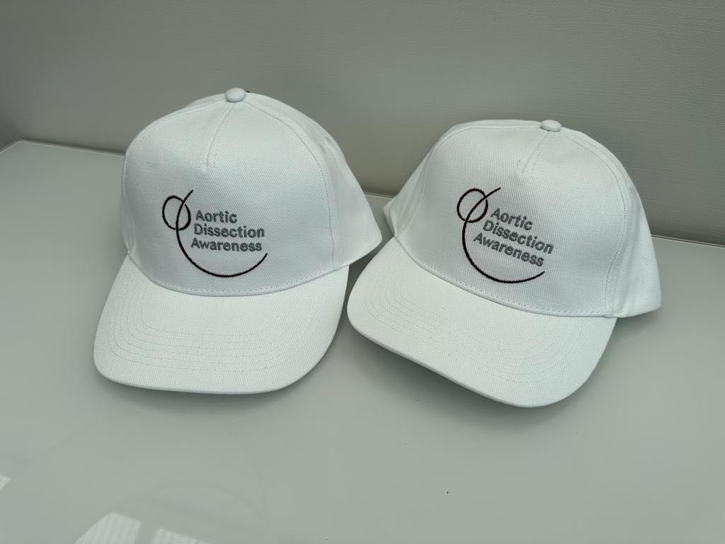 Aortic Dissection Awareness Baseball Cap "White"