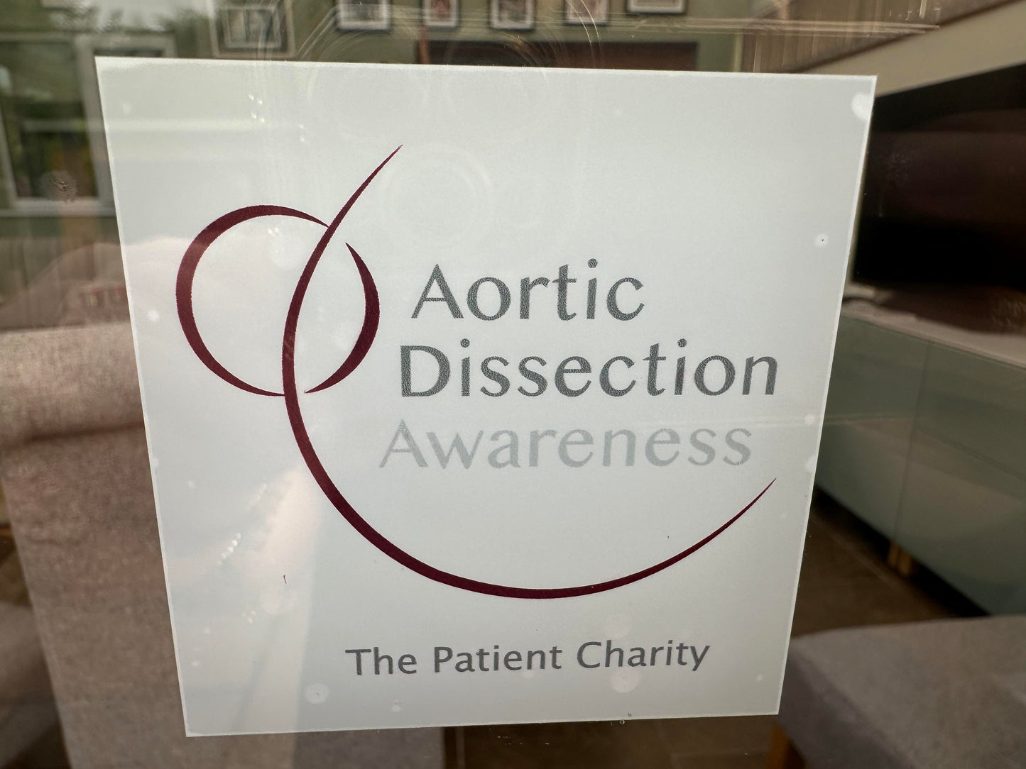 Aortic Dissection Awareness Window Cling