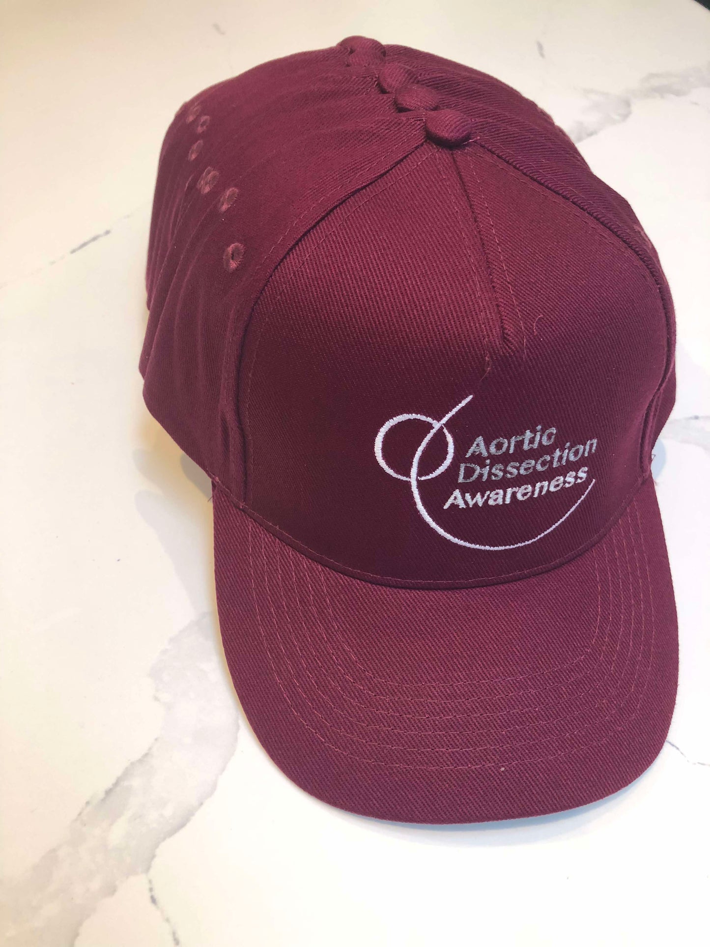 Aortic Dissection Awareness Cap "Burgundy"