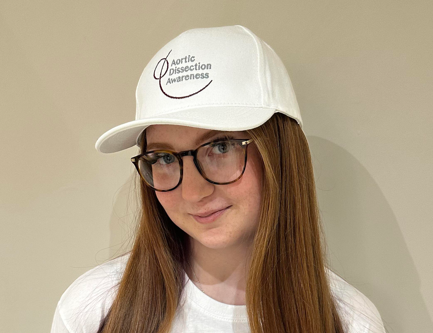 Aortic Dissection Awareness Baseball Cap "White"